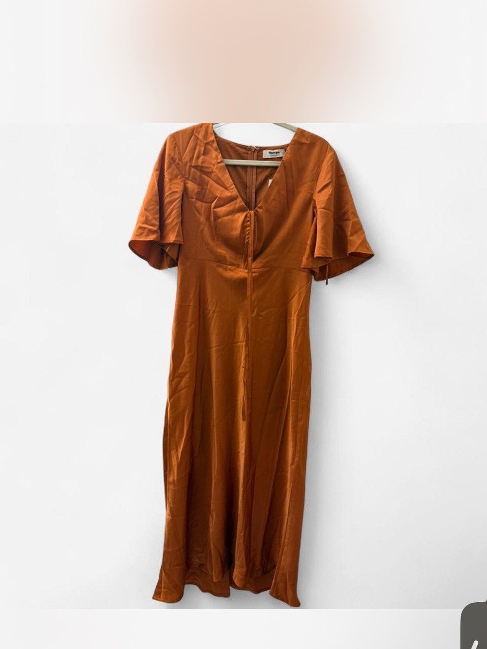 Showpo Rust Orange Maxi Dress